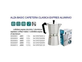 Alza basic cafetera clasica expres aluminio   9 tazas 6004