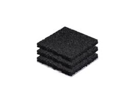 Suporte de Telha de Borracha 100X100X10Mm Por 135 Peças STOCKZ