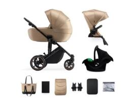 Carrinho de Bebé Multifuncional KINDERKRAFT Prime 2 Mink Pro Bege (3 em 1)
