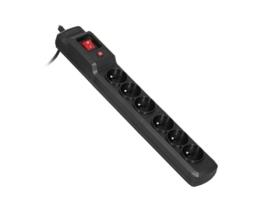 Extensão com 6 Tomadas com Interruptor ACTIVEJET Combo 6Gn Preto