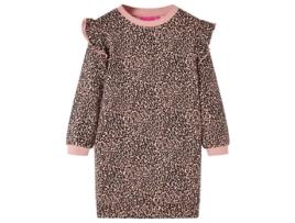 Vestido de Criança VIDAXL Vida Xl Estampa 116.0 Rosa (116 cm)