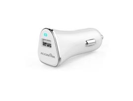 Carregador de Isqueiro com Carregamento Rápido Qualcomm 3.0 Usb 2.4A – Branco ROCKETEK