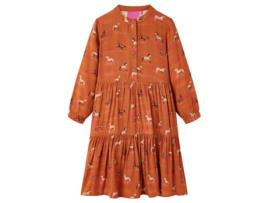 Vestido Animais de Estimação de Criança VIDAXL Estampa Vida Xl 140.0 Castanho (140 cm)