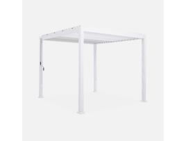 Pérgula Bioclimática de Alumínio Branco 3X3 M I SWEEEK