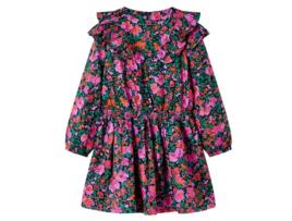 Vestido de Criança VIDAXL Comprida Vida Xl Estampa Floral 92.0 Rosa (92)