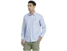 Camisa de Homem PULPO Poplin Navio Azul (S)