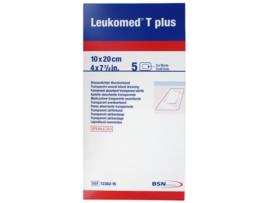 ESSITY Leukomed T Plus 5 Pensos Absorventes Transparentes Estéreis 10 X 20 Cm