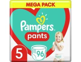 Fraldas Descartáveis PAMPERS 5 96 Unidades