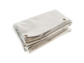 Lona para Telhado 6X8 M Branco Creme Qualidade 5 Anos TECPLAST 506To Lona Impermeabilizante em Pvc para Telhados e Carpinteiros