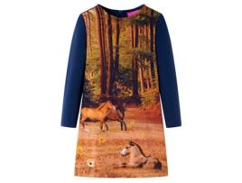 Vestido Animais de Estimação de Criança VIDAXL Comprida Vida Xl Estampa 140.0 Azul (140 cm)