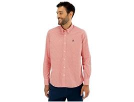 Camisa de Homem PULPO Micro Rapport Vermelho (M)