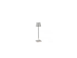 Candeeiro de Mesa Poldina Pro Micro Polido Chrome Led Recarregável e Regulável ZAFFERANO