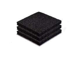 Suporte de Telha de Borracha 200X200X20Mm Por 16 Peças STOCKZ