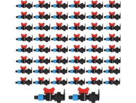 Pack de 50 Torneira Layflat para Fita de Irriga??o por Gotejamento de 16 mm. Inclui Placas