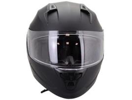 Capacete Integral NOEND Motociclismo Pure Sc-33 Preto Matte Viseira Dupla S