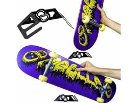 Suporte de Parede para Skateboard MEOLLO Preto