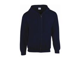 Sweatshirt de Homem GILDAN Capuz Zipado Heavy Azul (2XL)