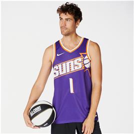 Nike Devin Booker Phoenix Suns - Roxo - T-shirt Homem tamanho S
