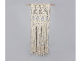 Peça Decorativa LUV SAFFRON Cotton Macrame Fringed Wall Decor