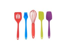 COLOURWORKS Mini Conjunto de Utensílios de Silicone 5 Peças