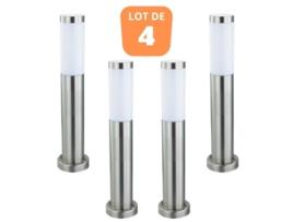 Conjunto de 4 Vasos de Aço Inoxidável Defne-4 E27 60W