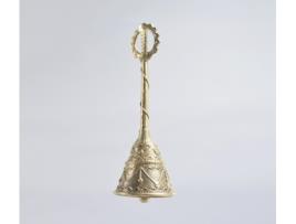 Peça Decorativa LUV SAFFRON Tribal Dokra Metal Statement Hand Bell
