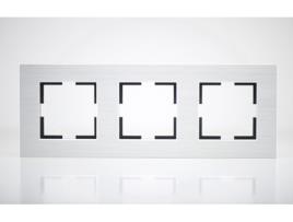 Placa de Acabamento de Metal Alu 3 Postes 84X230X10Mm