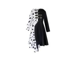 101 Zhongdog Cosplay Bruxa Preta e Branca Kuila Cos Roupas Infantis 110