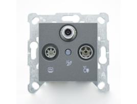 Fm Fm Fumed Tv Socket Mecakey Karre Novella Range