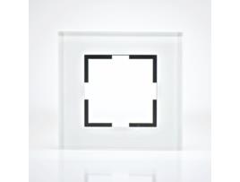 Placa de Acabamento de Vidro Branco 1 Post 84X87X10Mm