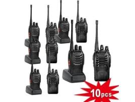 10 Pcs Walkie Talkie Baofeng Bf-888S Uhf 400-470Mhz Rádio 2 Vias 16Ch 5W