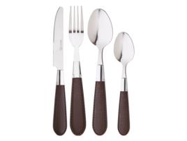 Conjunto 24Pc Cuberteria Acero Inox Brinny Brown Rb RENBERG