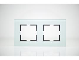 Placa de Acabamento de Vidro de 2 Postes 84X159X10Mm