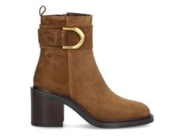 Botas de Mulher ALPE Brotin Baixo Tacon Castanho (39)