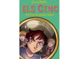 Livro Els Cinc Les Passen Negres de Enid Blyton (Catalão)