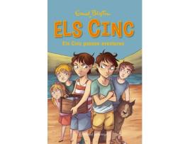 Livro Els Cinc Passen Aventures de Enid Blyton (Catalão)