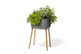 Floreira elevada com rega automática DIGEBIS HIGH 50,5X38X76CM ANTRACITE