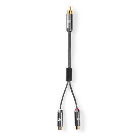 Cabo Do Subwoofer Rca Macho - 2X Rca Femea Ci.