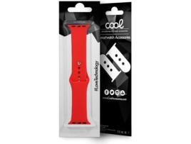 Correa  para Apple Watch Series 1 / 2 / 3 / 4 / 5 / 6 / SE (38 / 40 mm) Goma Rojo