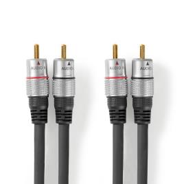 Cabo De Áudio Stereo 2X Rca Macho - 2X Rca Mac.