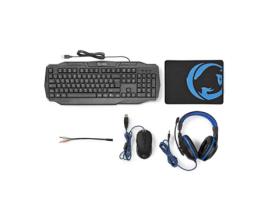 Kit De Jogo Combinado 4 Em 1 Teclado. Fones D.