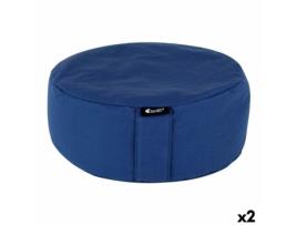 Almofada LongFit Sport Longfit sport Yoga Azul 33 x 13 cm (2 Unidades)