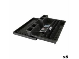 Escorredor de Louça Tontarelli TO4418G Antracite 44,7 x 30 x 8,8 cm (6 Unidades)
