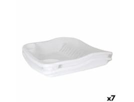 Escorredor de Louça Dem Bloom Plástico Branco 48 x 40 x 11,5 cm (7 Unidades)