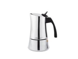 Cafeteira Italiana FEEL MAESTRO Mr-1668-6 Prateado Aço Inoxidável 18/10 300 Ml 6 Copos