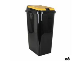 Caixote de Lixo para Reciclagem Tontarelli Amarelo 45 L (6 Unidades)