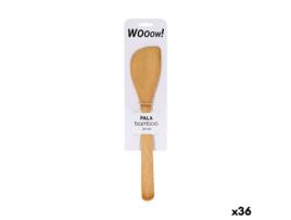 Espátula de Cozinha Wooow Curvado Bambu 30 x 6,2 x 0,8 cm (36 Unidades)