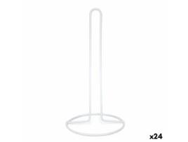 Porta-Rolos de Cozinha Wooow Metal Branco 31 cm (24 Unidades)