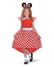 Fato Minnie Vermelha Classic - 5-6 Anos