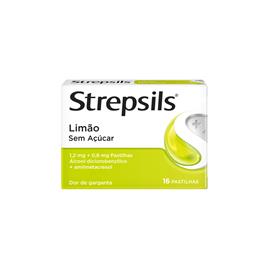 Strepsils Pastilhas Dor de Garganta Limão 16 pastilhas